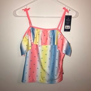 A two piece swimsuit